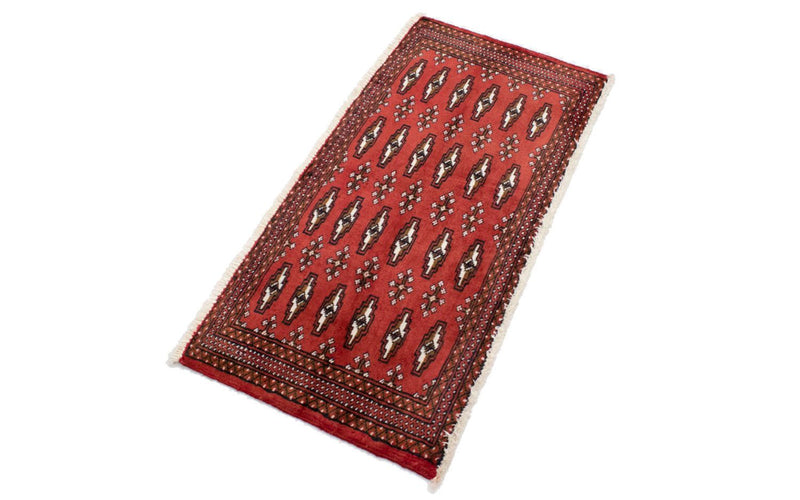Tappeto corsia Tappeto Turkaman - 100 x 50 cm - rosso