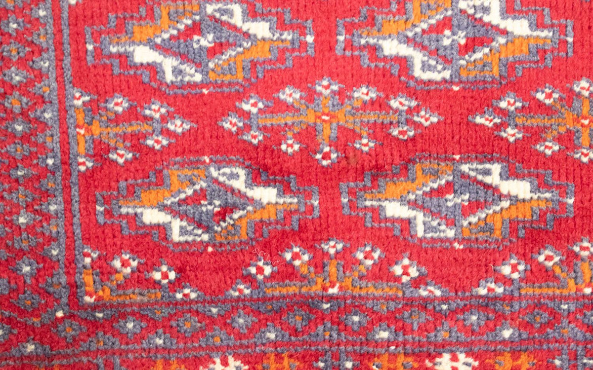 Tappeto corsia Tappeto Turkaman - 100 x 50 cm - rosso