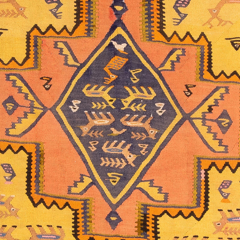 Tappeto corsia Tappeto Kelim - Vecchio - 280 x 147 cm - multicolore