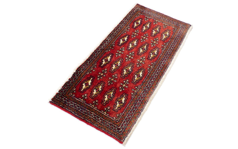 Tappeto corsia Tappeto Turkaman - 100 x 50 cm - rosso