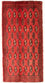 Tappeto corsia Tappeto Turkaman - 100 x 50 cm - rosso