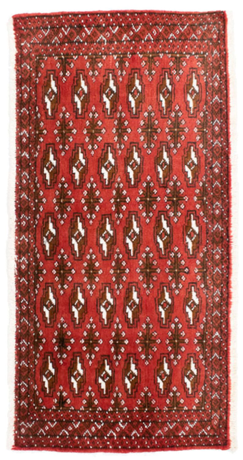 Tappeto corsia Tappeto Turkaman - 100 x 50 cm - rosso