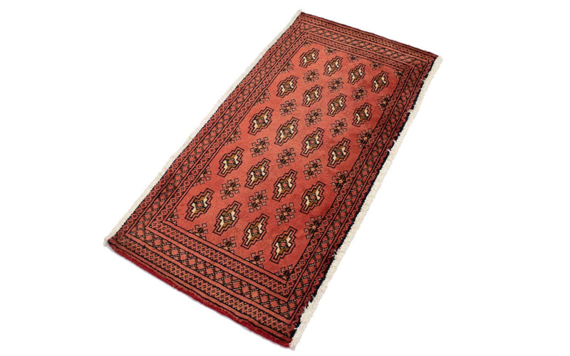 Tappeto corsia Tappeto Turkaman - 100 x 50 cm - rosso