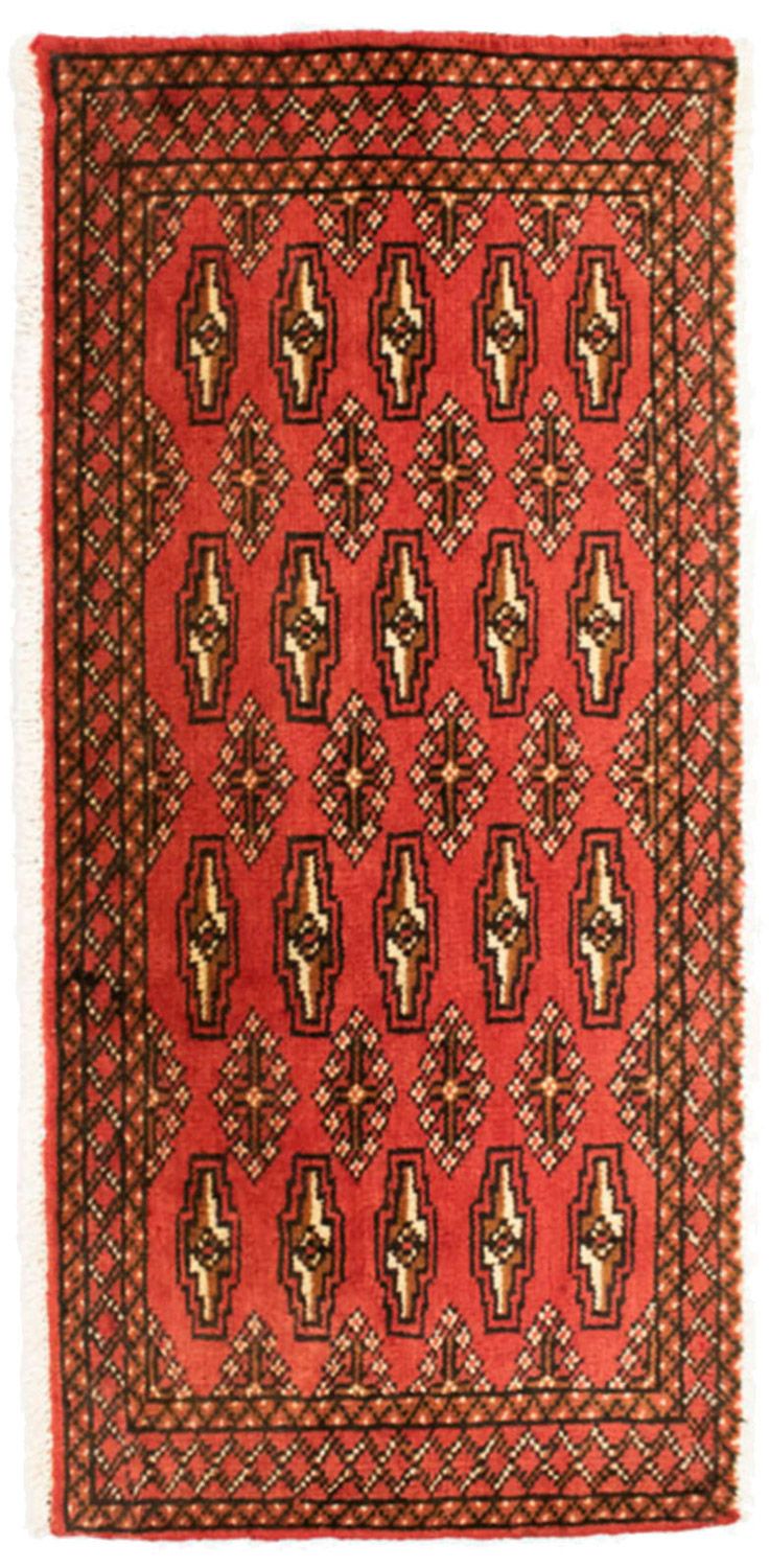 Tappeto corsia Tappeto Turkaman - 100 x 50 cm - rosso