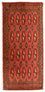 Tappeto corsia Tappeto Turkaman - 100 x 50 cm - rosso