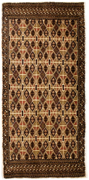 Tappeto corsia Tappeto Turkaman - 100 x 50 cm - multicolore