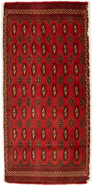 Tappeto Turkaman - 130 x 60 cm - rosso