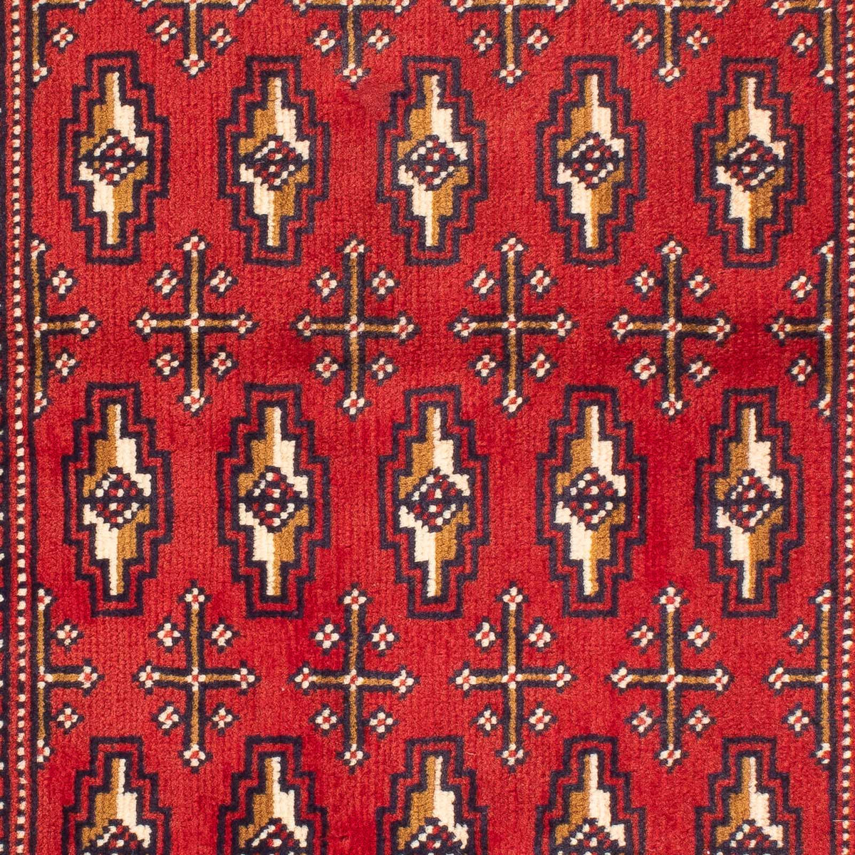 Tappeto corsia Tappeto Turkaman - 100 x 50 cm - rosso scuro