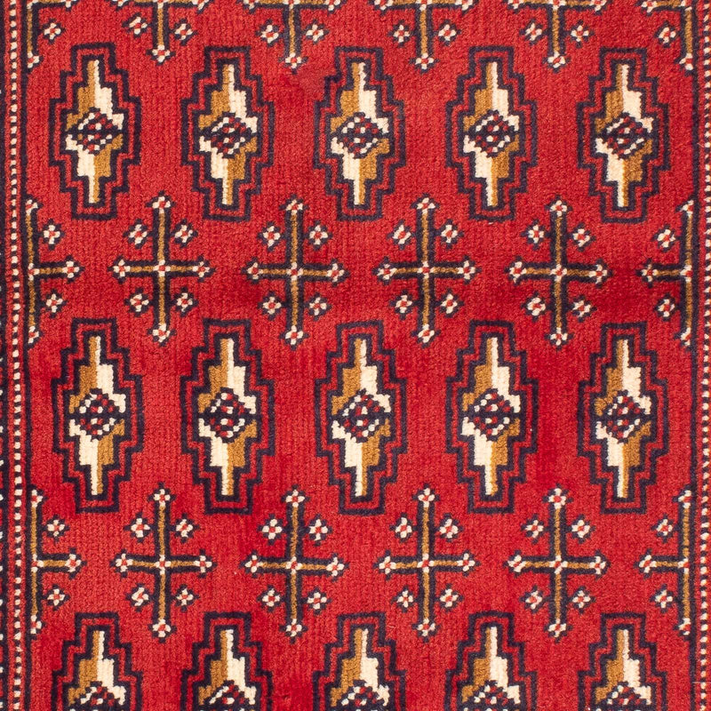 Tappeto corsia Tappeto Turkaman - 100 x 50 cm - rosso scuro