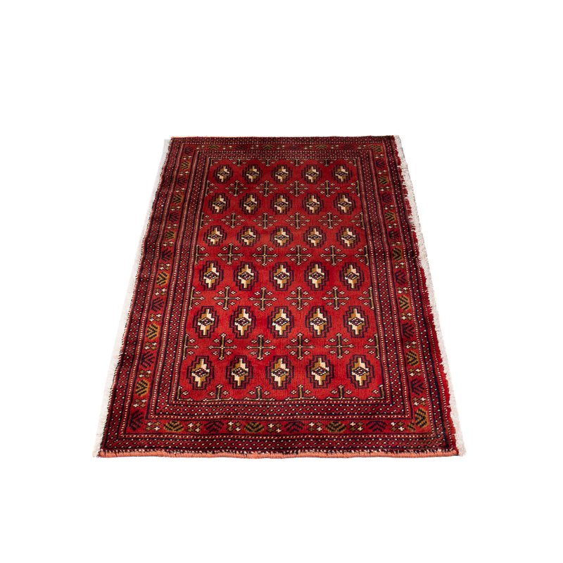 Tappeto corsia Tappeto Turkaman - 100 x 50 cm - rosso scuro