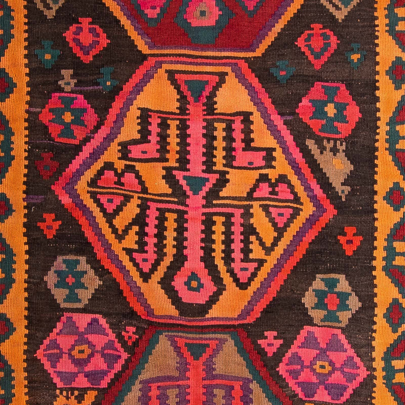 Tappeto corsia Tappeto Kelim - Vecchio - 375 x 142 cm - multicolore