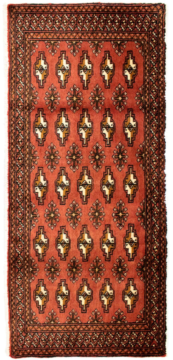 Tappeto Turkaman - 130 x 60 cm - ruggine