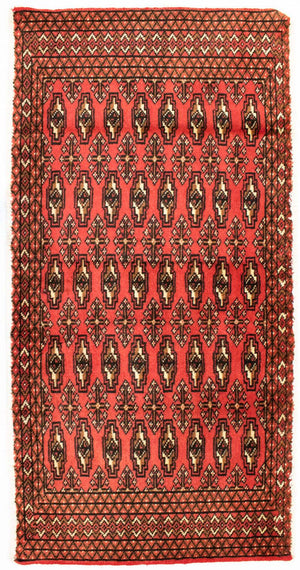 Tappeto Turkaman - 130 x 60 cm - rosso