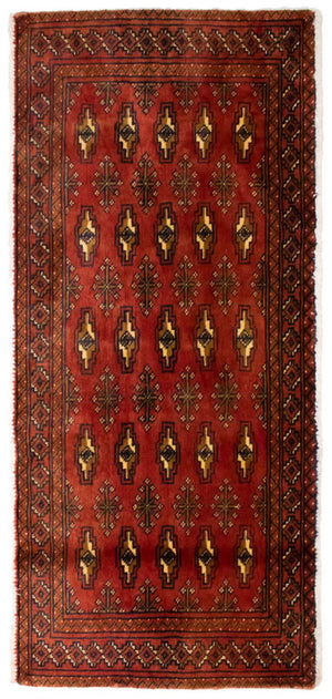 Tappeto Turkaman - 130 x 60 cm - ruggine