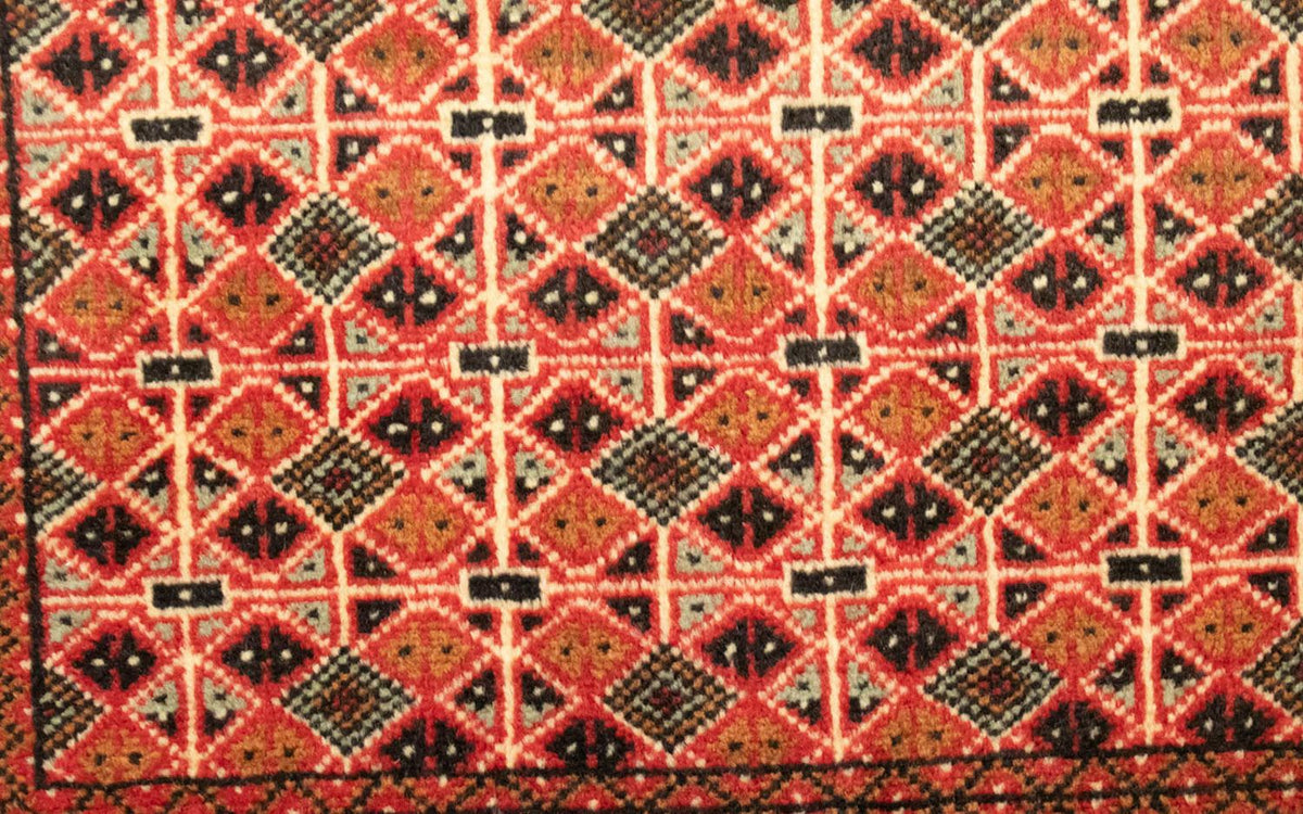 Tappeto Turkaman - 130 x 60 cm - rosso chiaro