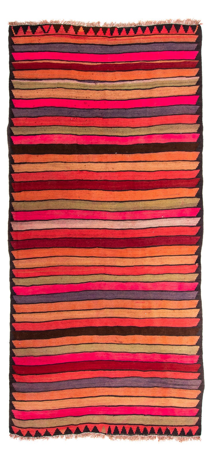 Tappeto corsia Tappeto Kelim - Vecchio - 325 x 160 cm - multicolore