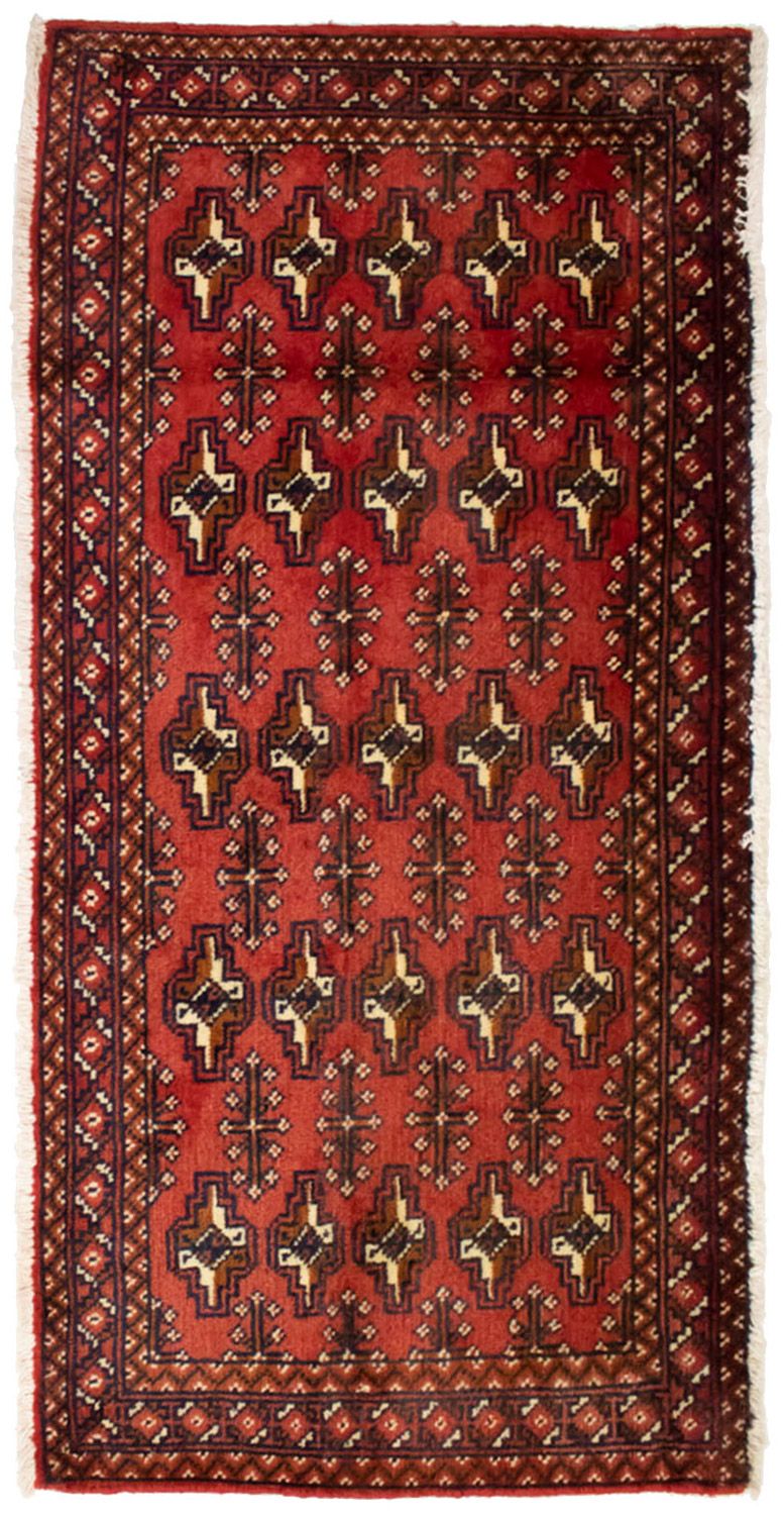 Tappeto Turkaman - 130 x 60 cm - rosso