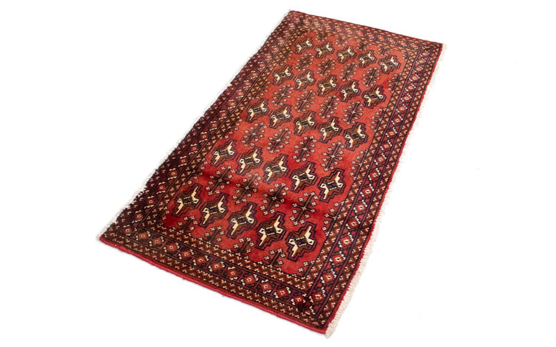 Tappeto Turkaman - 130 x 60 cm - rosso