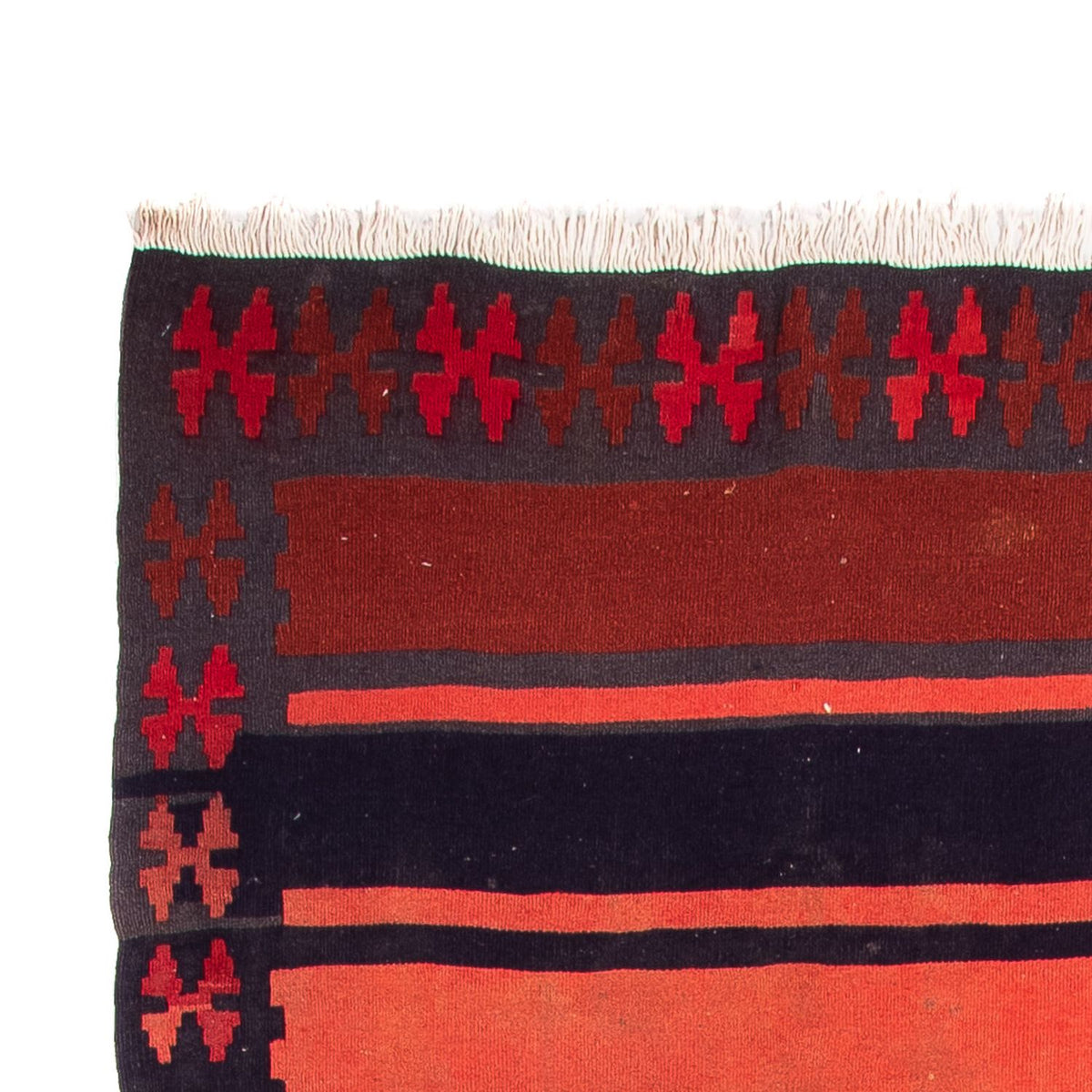 Tappeto corsia Tappeto Kelim - Vecchio - 335 x 155 cm - multicolore
