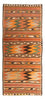 Tappeto corsia Tappeto Kelim - Vecchio - 340 x 160 cm - multicolore
