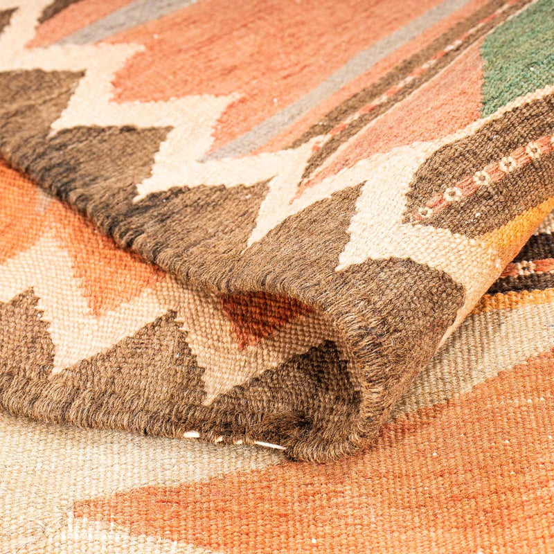 Tappeto corsia Tappeto Kelim - Vecchio - 340 x 160 cm - multicolore