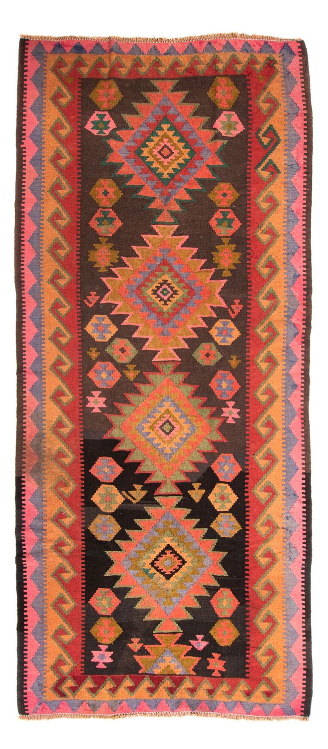 Tappeto corsia Tappeto Kelim - Vecchio - 330 x 155 cm - multicolore