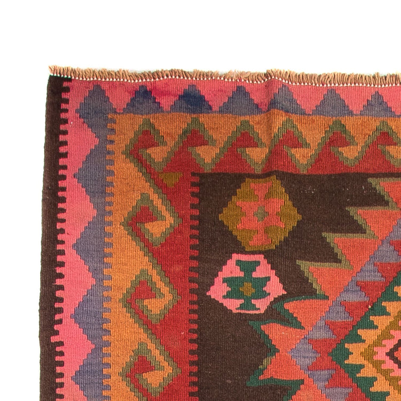 Tappeto corsia Tappeto Kelim - Vecchio - 330 x 155 cm - multicolore