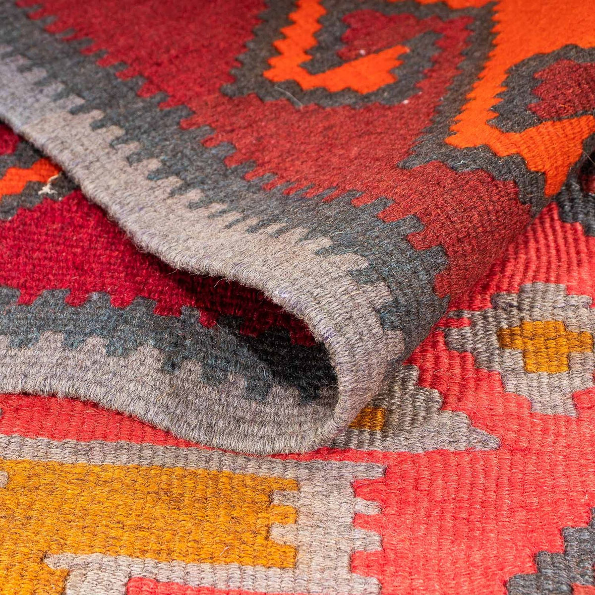 Tappeto corsia Tappeto Kelim - Vecchio - 325 x 140 cm - multicolore