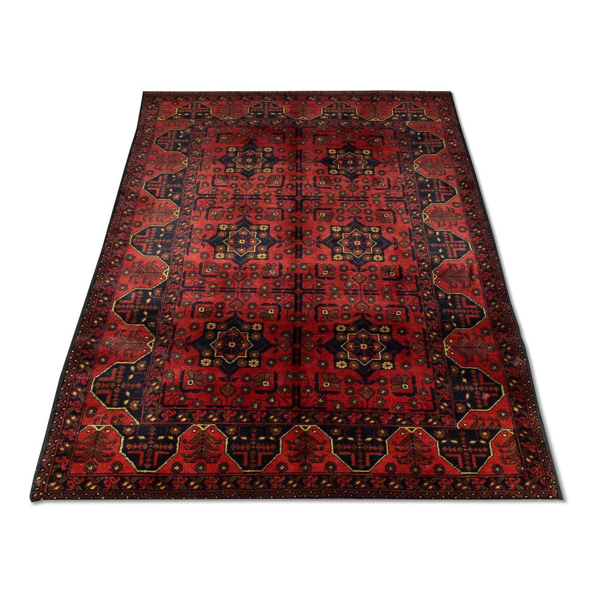 Tappeto afgano - Kunduz - 196 x 124 cm - rosso