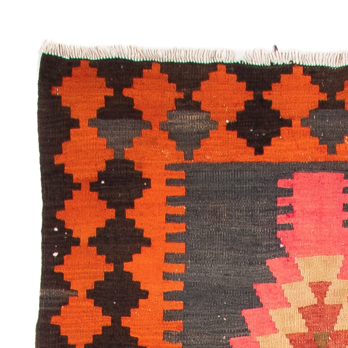 Tappeto corsia Tappeto Kelim - Vecchio - 340 x 100 cm - multicolore