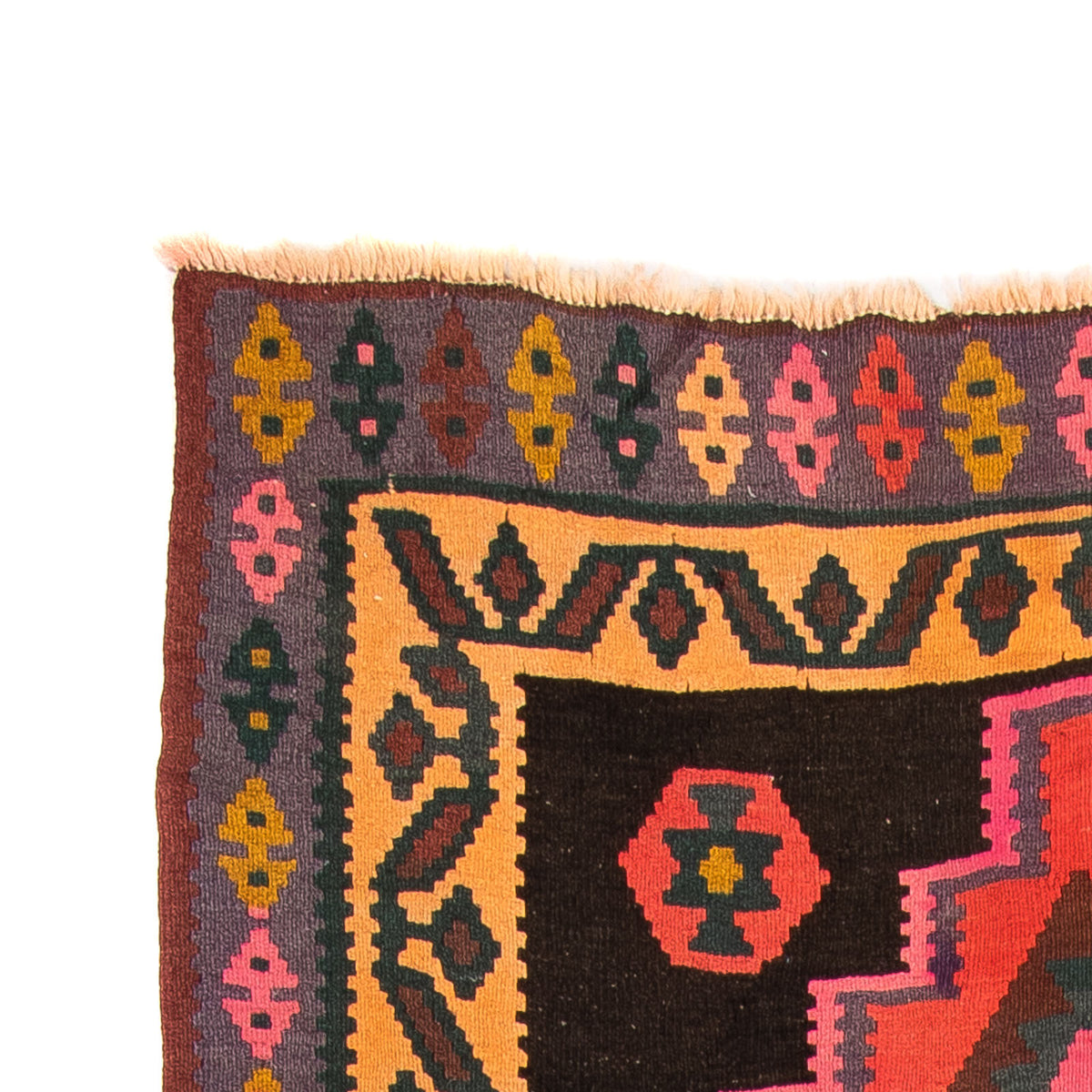 Tappeto corsia Tappeto Kelim - Vecchio - 300 x 150 cm - multicolore