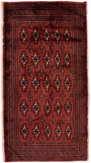 Tappeto Turkaman - 130 x 60 cm - rosso