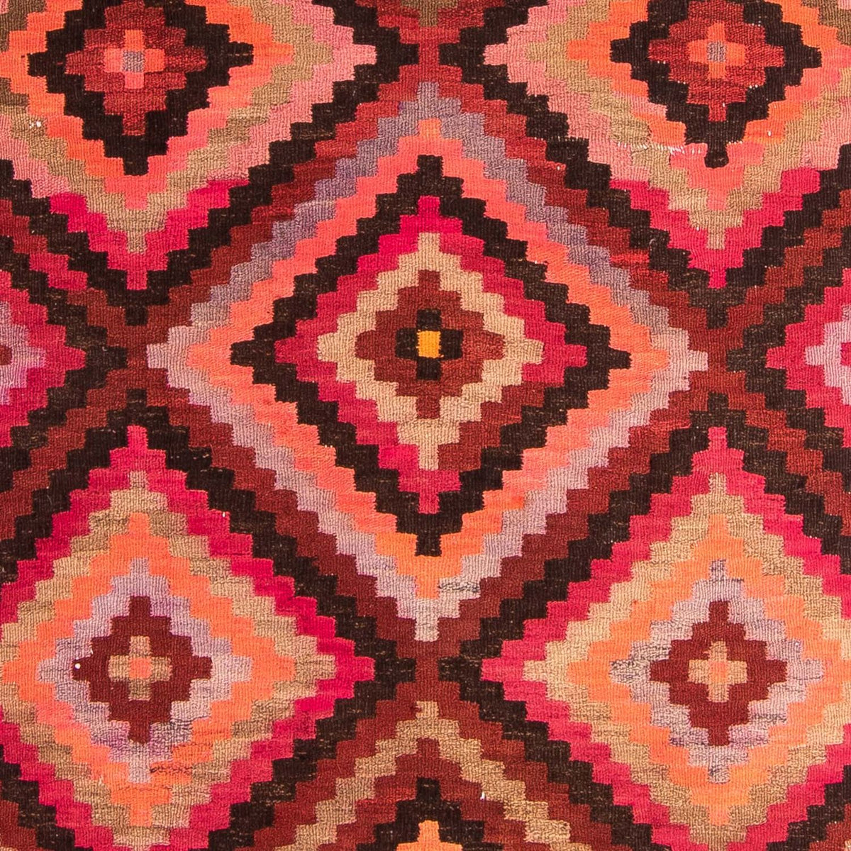Tappeto corsia Tappeto Kelim - Vecchio - 370 x 140 cm - multicolore