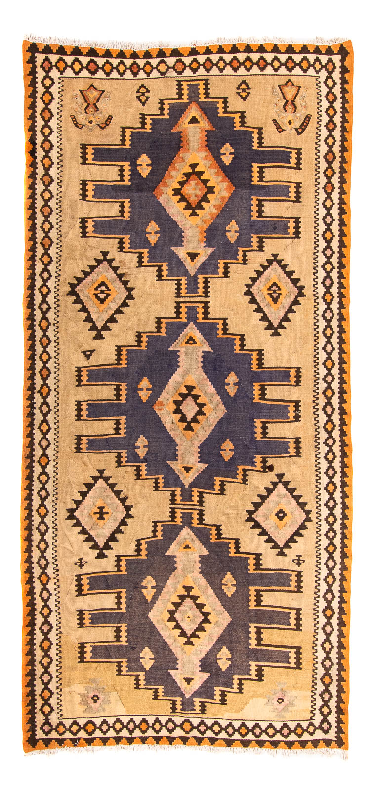 Tappeto Kelim - Vecchio - 265 x 140 cm - multicolore