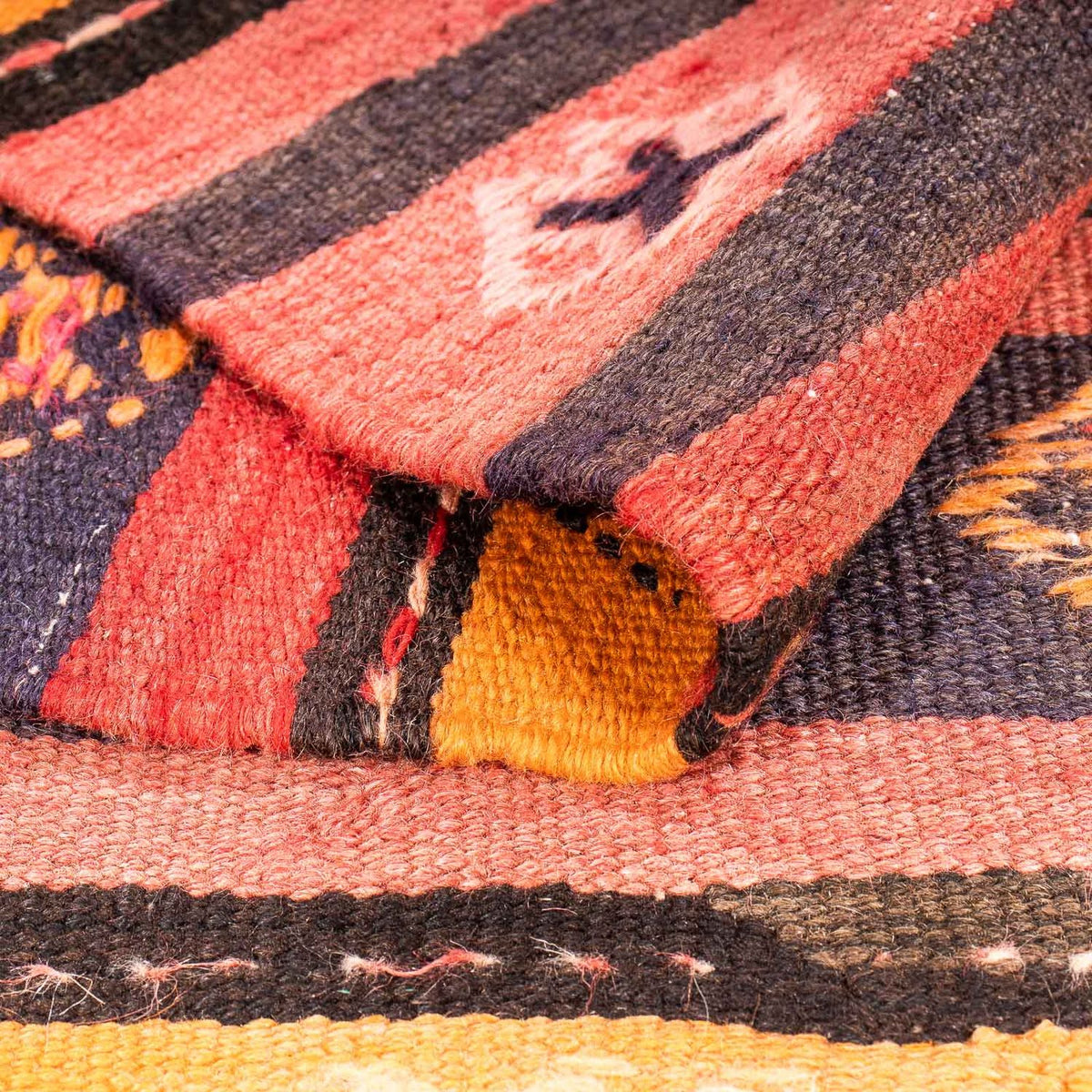 Tappeto Kelim - Vecchio - 210 x 150 cm - multicolore