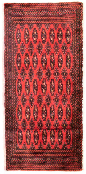 Tappeto Turkaman - 130 x 60 cm - rosso