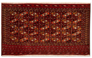 Tappeto Turkaman - 115 x 67 cm - rosso