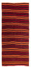 Tappeto corsia Tappeto Kelim - Vecchio - 225 x 100 cm - multicolore