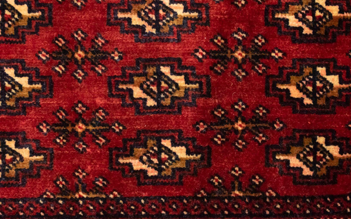 Tappeto corsia Tappeto Turkaman - 100 x 50 cm - rosso