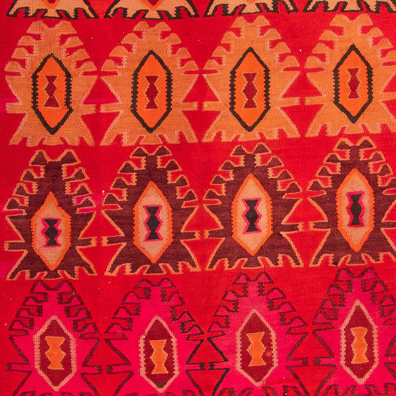 Tappeto corsia Tappeto Kelim - Vecchio - 395 x 155 cm - multicolore