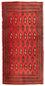 Tappeto corsia Tappeto Turkaman - 100 x 50 cm - rosso