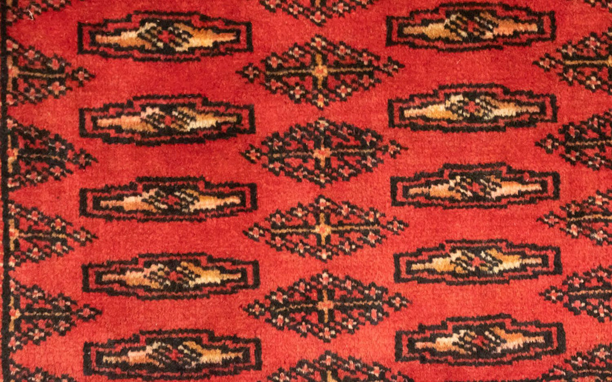 Tappeto corsia Tappeto Turkaman - 100 x 50 cm - rosso