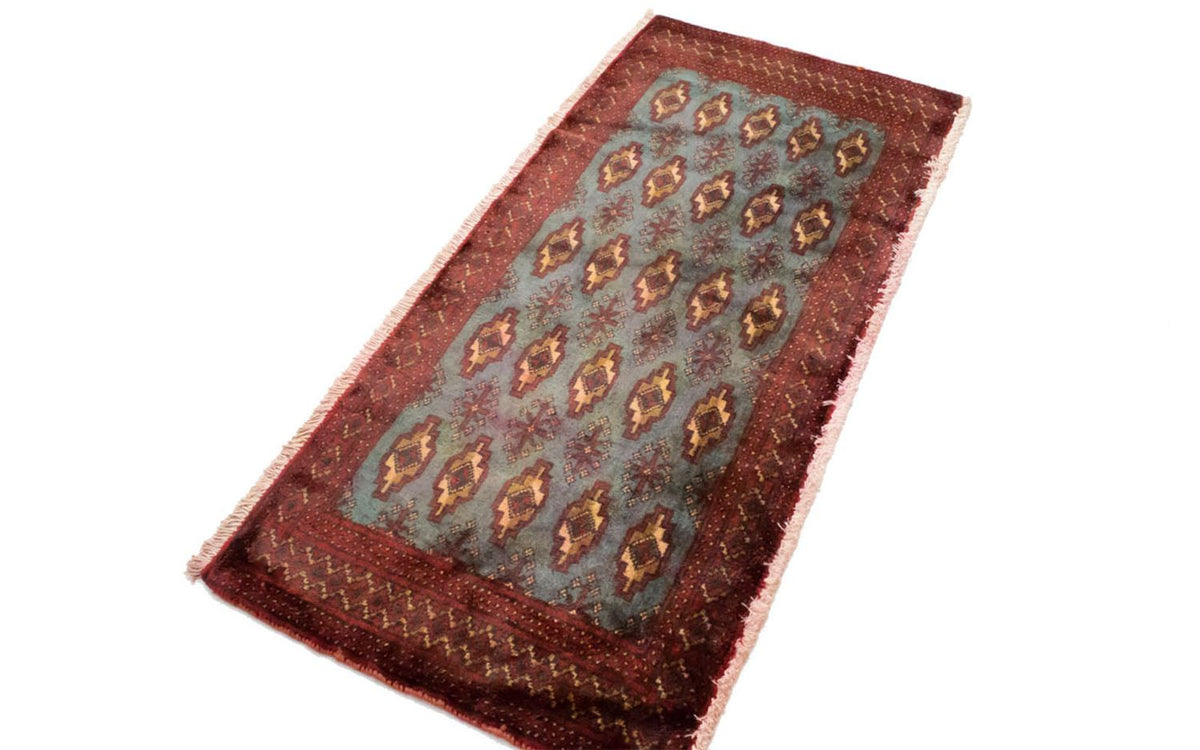 Tappeto Turkaman - 130 x 60 cm - blu