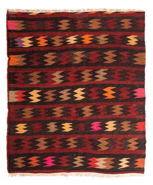 Tappeto Kelim - Vecchio - 110 x 100 cm - multicolore