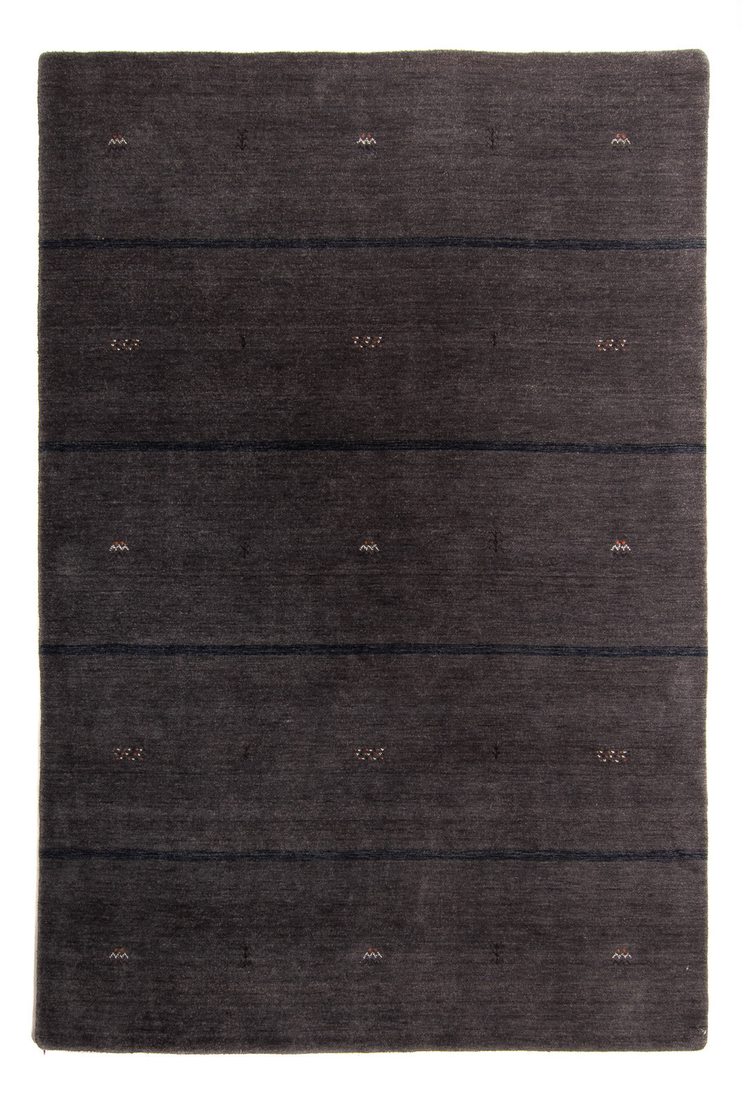 Tappeto Gabbeh - Loribaft Softy - 240 x 173 cm - marrone scuro