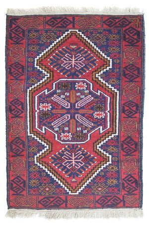 Tappeto Belutsch - 128 x 84 cm - rosso