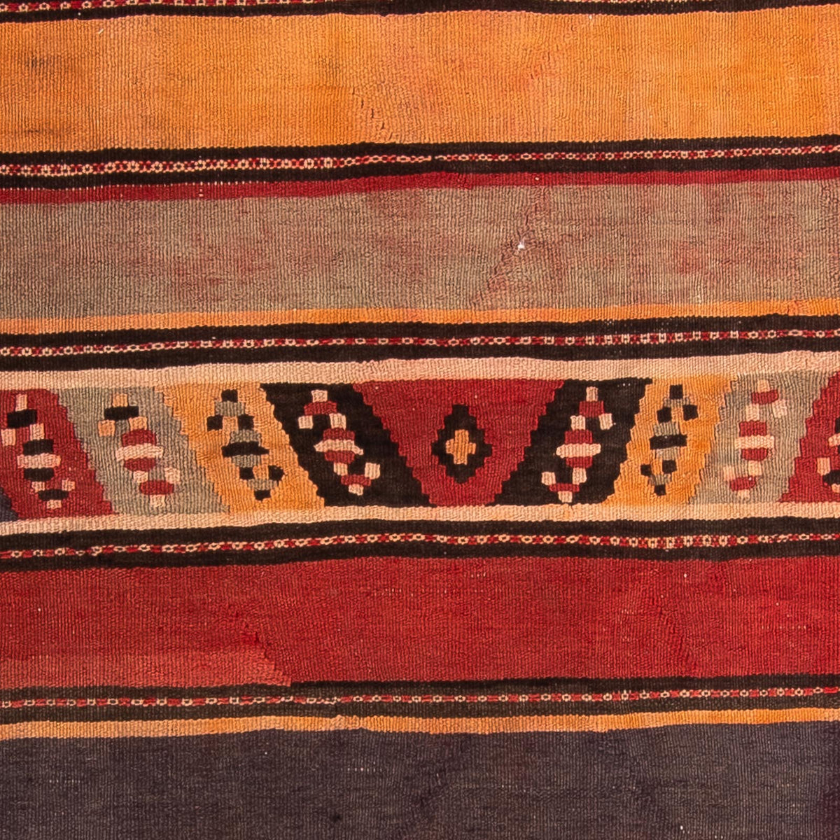 Tappeto corsia Tappeto Kelim - Vecchio - 310 x 150 cm - multicolore