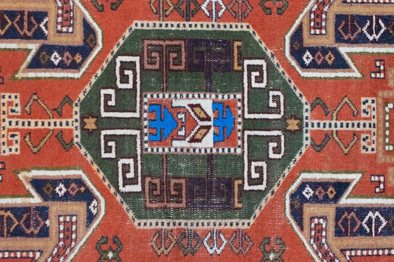 Tappeto Turkaman - 160 x 125 cm - arancione