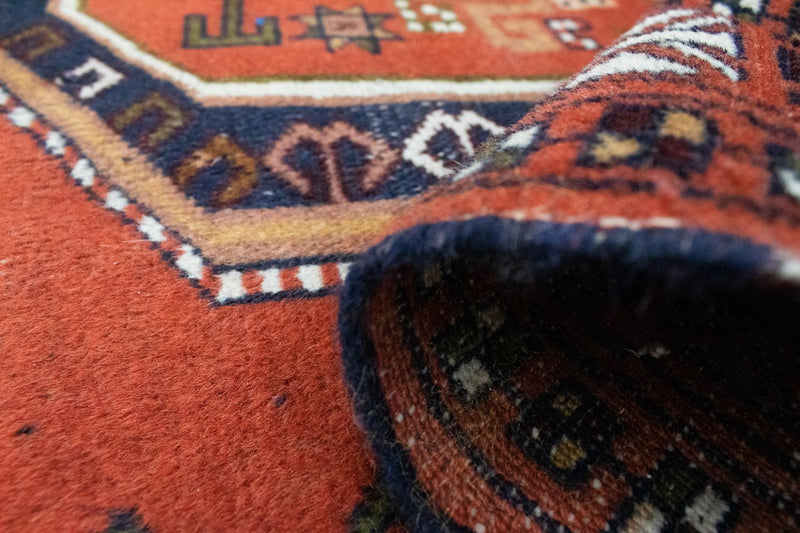 Tappeto Turkaman - 160 x 125 cm - arancione