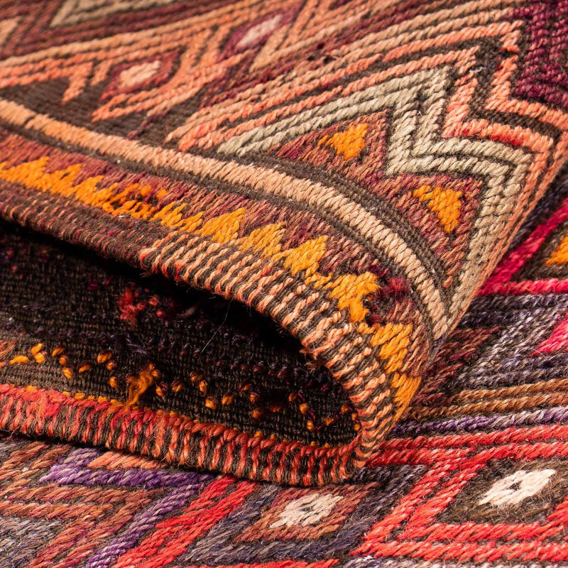Tappeto corsia Tappeto Kelim - Vecchio - 400 x 75 cm - multicolore